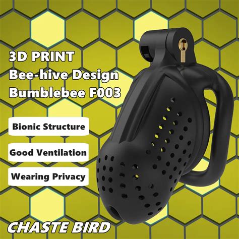 2023 NEUE 3D Drucken Bee Hive Design Atmungsaktive Cock Cage 2 Arten