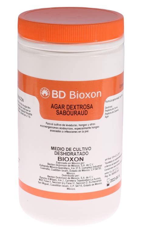 210700 BD Bioxon Agar Dextrosa Sabouraud 450 G PROQUISUR Material