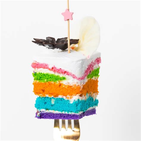 Rainbow Cake Slice - OpenOven