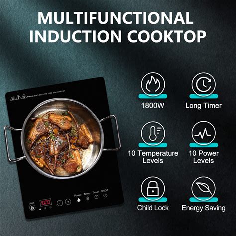 1800w Portable Induction Cooktop Induction Hot Plate Induction Burner Sensor Desertcart