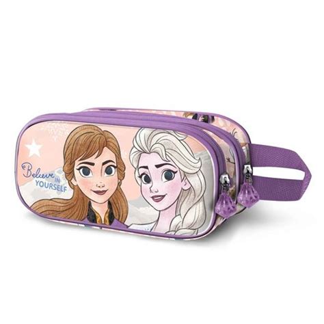 Frozen 2 Yourself Estuche Portatodo 3d Doble Rosa Con Ofertas En