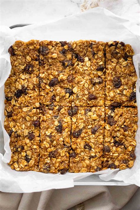 Oatmeal Raisin Bars No Bake Protein Packed Eat The Gains