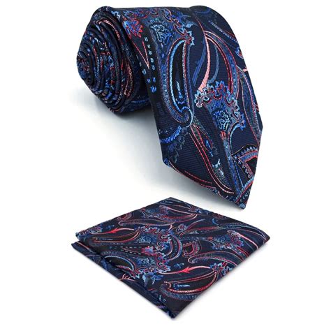 C8 Multicolor Paisley Ties For Men Necktie Set Silk In Mens Ties