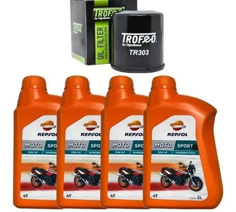 Kit Troca De Leo Repsol E Trofeo Kawasaki Versys