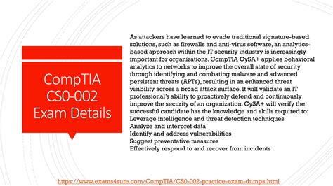 Ppt Comptia Cysa Cs Guidebook Powerpoint Presentation Free