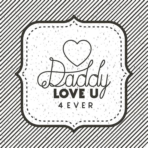 Premium Vector Happy Fathers Day Card With Heart