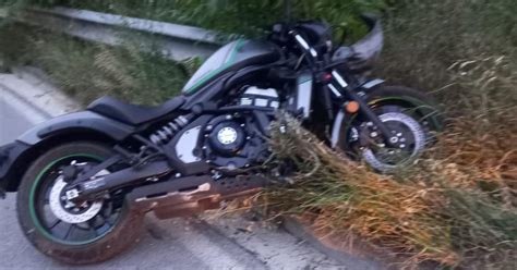 Cingoli Giovane Motociclista Si Schianta Contro Il Guardrail