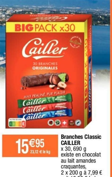 Promo Cailler Branches Classic Chez Migros