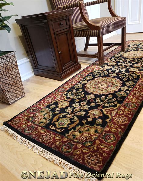 Tabriz Rug Nejad T040 Black Burgundy