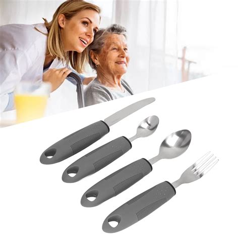 Elderly Adaptive Utensils Polished Stainless Steel Adaptive Utensils