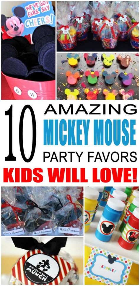 Mickey Mouse Party Favor Ideas