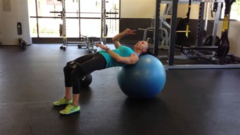 Hip Thrusts On Stability Ball YouTube