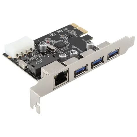 Carte D Extension Pcie Slot Pcie Vers Rj Usb Avec Adaptateur Pci