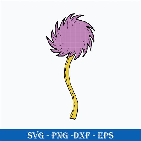 Truffula Tree Violet Svg Lorax Tree Svg Dr Seuss Svg Png Inspire