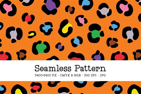 Orange Leopard Print Seamless Pattern Graphic By Sabina Leja Creative