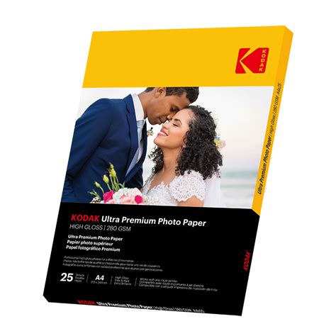 Photo Paper Kodak Ultra Premium 280gsm A4 25 Sheets Kodak Official