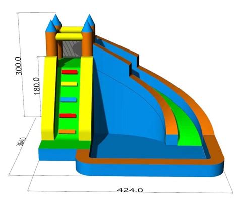 Small Inflatable Slide With Pool - Wet or Dry – inflatableisland.co