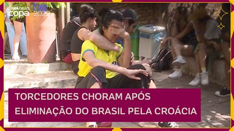 TRISTE TORCEDORES choram após ELIMINAÇÃO do BRASIL pela CROÁCIA YouTube