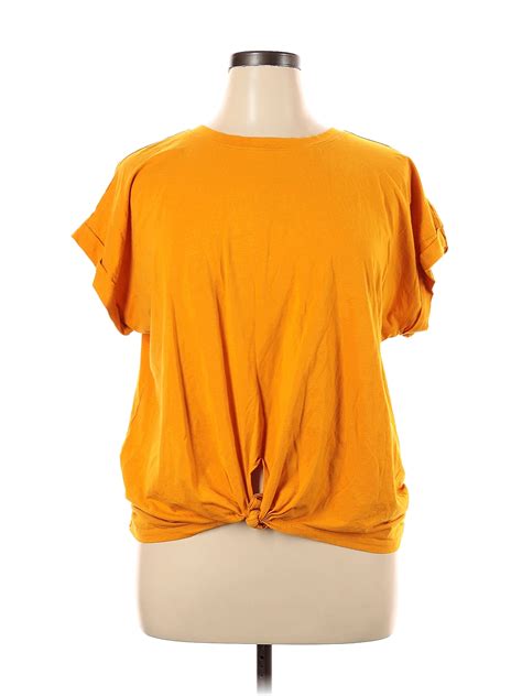 Ava And Viv Orange Short Sleeve T Shirt Size 1x Plus 16 Off Thredup