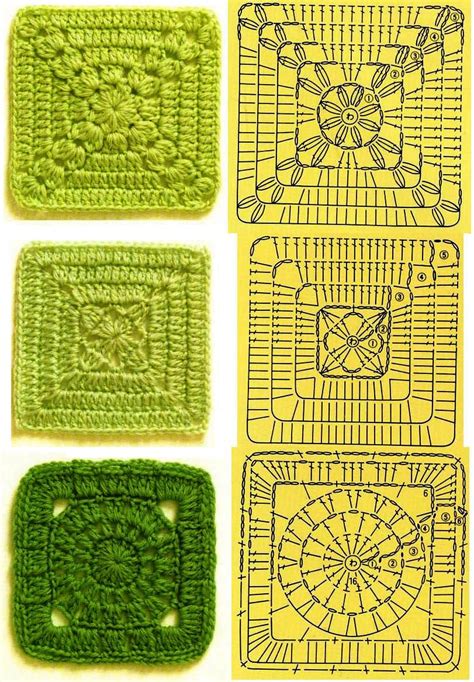 MES FAVORIS TRICOT-CROCHET: 50 grilles de carrés au crochet