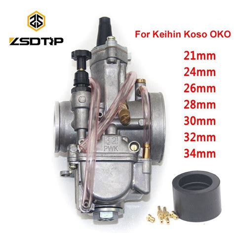 ZSDTRP Universal Keihin Koso PWK Motorcycle Carburetor 21 24 26 28 30