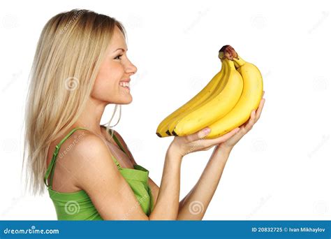 Woman And Bananas Royalty Free Stock Photo Image 20832725