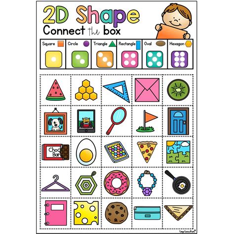 2D Shape Connect the Box - Top Teacher