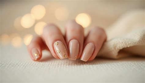 Nude Christmas Nails For A Minimalistic Festive Vibe Nightingale Studio