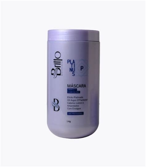 Máscara Matizadora Platinus Care Blonde Kg Britto Profissional
