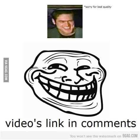 Jim Carrey Being Troll Face Meme Becouse It Was Cool 9GAG