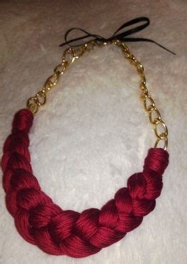 Ожерелье косичка из ниток | Accessories jewelry necklace, Floss, Thread ...
