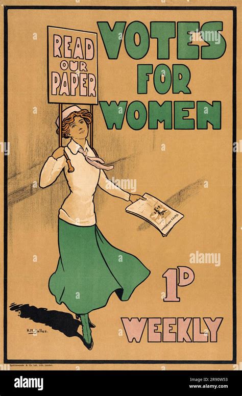 Votes For Women Poster Hi Res Stock Photography And Images Alamy