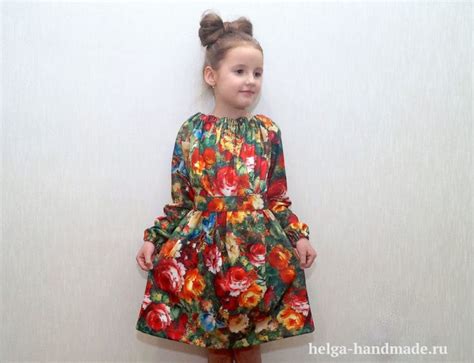 Давно хотела сшить дочке трикотажное платье с рукавами. Такое, чтоб ...