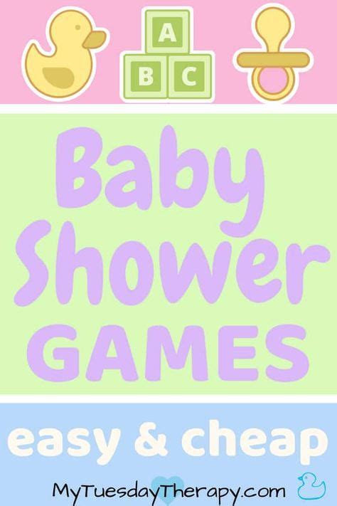 The Baby Shower Games Are Easy And Cheap