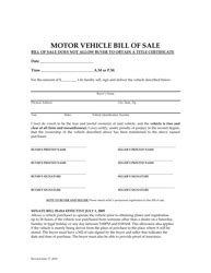 Eagle County Colorado Motor Vehicle Bill Of Sale Fill Out Sign