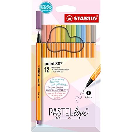 Stabilo Point Pochette De Stylos Feutres Pointe Fine Couleurs