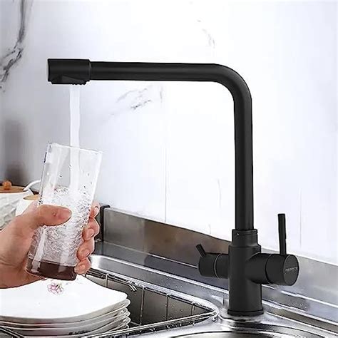 RESPITE Grade Stainless Steel Inlet Sink Mixer With RO Connection Faucet Hot Cold With