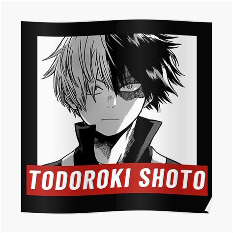 Todoroki Shoto Half Cold And Half Hot Poster For Sale By ConArte Redbubble