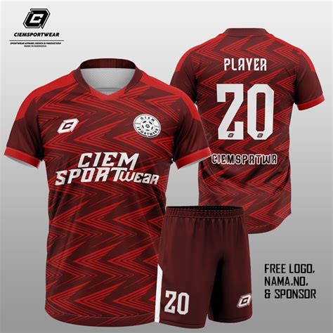 Jual Setelan Jersey Futsal Sepakbola Custom Full Printing Bebas Nama No