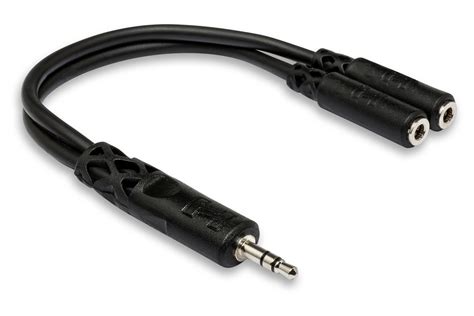 1 4 In TSF To Dual 1 4 In TS Y Cable Analog Audio Hosa Cables