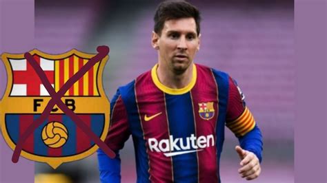 Ufficiale Messi Lascia Il Barcellona Ho La Pelle D Oca Youtube