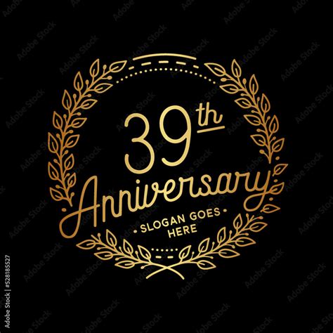 Years Anniversary Celebrations Design Template Th Logo Vector