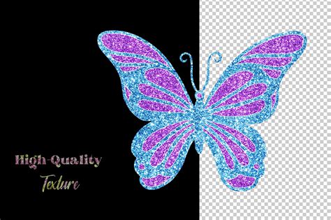 Glitter Butterfly Clipart on Behance