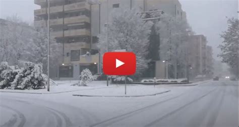 Meteo CRONACA DIRETTA VIDEO VENETO Fitta Nevicata A VICENZA Tutto