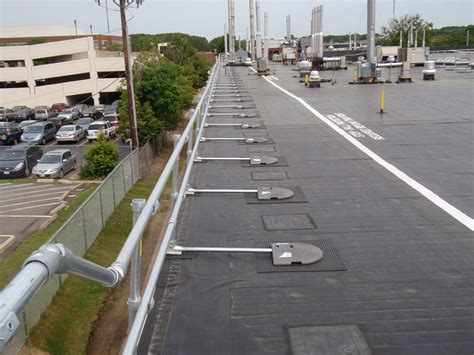 Roof Railing System for Roof Fall Protection - OSHA Compliant Roof ...