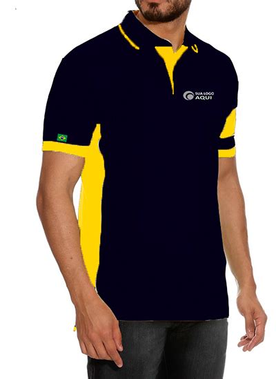 Camisa Modelo Polo Que Gera Valor Para A Sua Marca Bordado No Peito