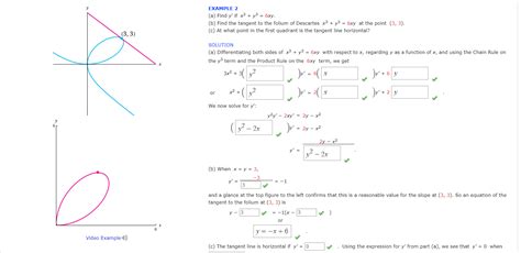 Solved Example 2 A Find Y If X3 Y3 6xy B Find The