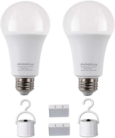 Jackonlux Rechargeable Emergency Led Bulb Multi Function Battery Backup