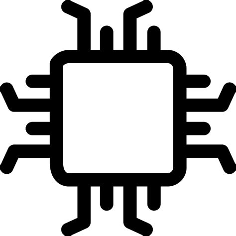 Chip Microchip Vector SVG Icon SVG Repo