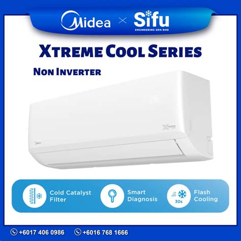 Midea Wall Mounted Air Conditioner R32 All Easy Pro Non Inverter Msapb Sifu Engineering Sdn Bhd